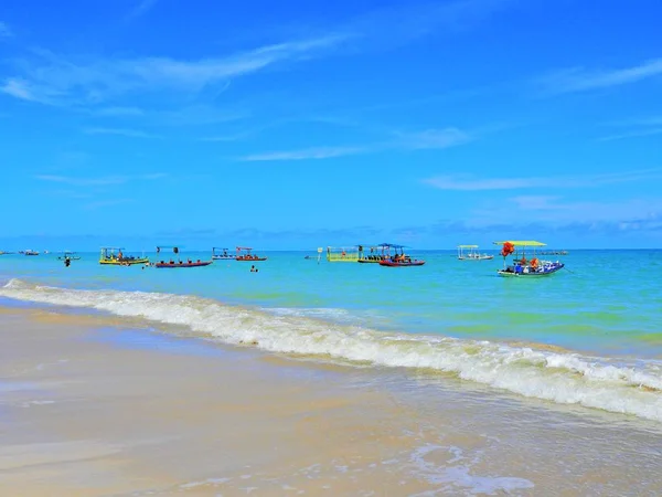 Vacanza Sulla Spiaggia Deserta Brasile Sao Miguel Dos Milagres Alagoas — Foto Stock