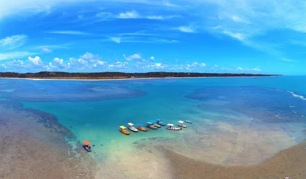 Αεροφωτογραφία Του São Miguel Dos Milagres Παραλία Alagoas Βραζιλία Μοναδική — Φωτογραφία Αρχείου