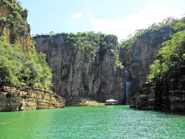 Luchtfoto Van Beroemde Canyons Van Capitolio Van Lagune Minas Gerais — Stockfoto