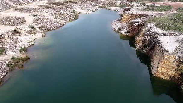 Vista Aérea Cantera Capitolio Con Paisaje Hermoso Minas Gerais Brasil — Vídeo de stock