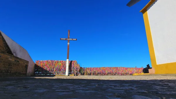 Famous church on the Arraial dAjuda, Bahia, Brazil. Church, temple, religion, faith. Catholic church. Catholic Religion. Catholic Priest.