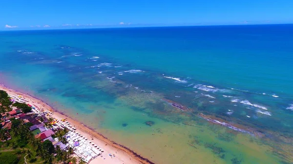 Aerial View Arraial Dajuda Beach Porto Seguro Bahia Brazil Beauty — Stock Photo, Image