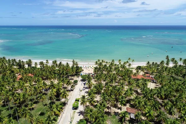 Playa Paradisíaca Con Agua Cristalina Caribe Brasileño Así Que Miguel — Foto de Stock
