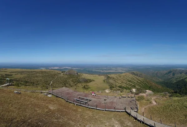 Vue Aérienne Chapada Dos Guimaraes Mato Grosso Brésil Très Beau — Photo