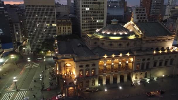 Light Shopping Vista Aérea Centro São Paulo Brasil Paisagem Fantástica — Vídeo de Stock