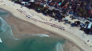Maresias ve Pauba plajları havadan görünümü, Sao Sebastiao, Sao Paulo Kuzey Sahili, Brezilya. Tatil Seyahati. Seyahat yeri. Tropik manzara. Büyük manzara