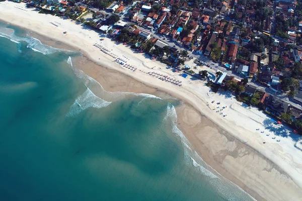 Vista Aérea Das Praias Maresias Pauba São Sebastião Costa Norte — Fotografia de Stock