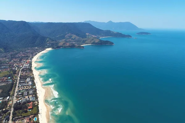 Aerial View Maresias Pauba Beaches Sao Sebastiao North Coast Sao — Stock Photo, Image