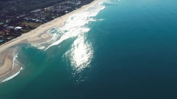 Вид Повітря Maresias Пауба Пляжі Сан Себастьян Північний Берег Сан — стокове відео