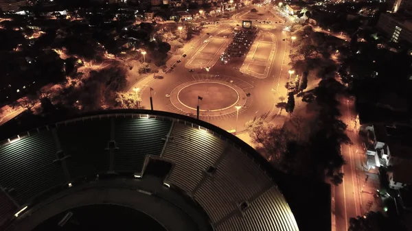 Vista Nocturna Lugares Públicos Famosos Sao Paulo Brasil Paisaje Fantástico —  Fotos de Stock