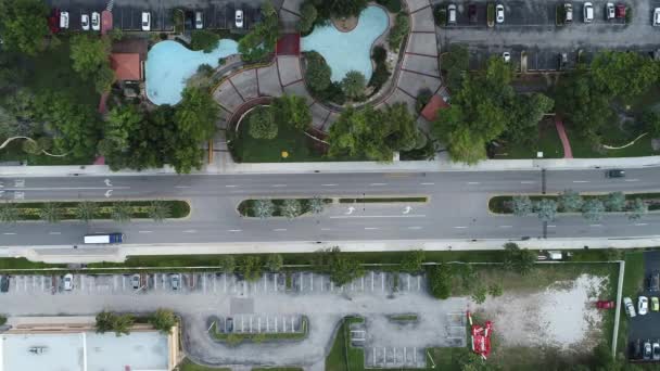 Letecký Pohled Západ Slunce Sunny Isles Miami Spojené Státy Skvělá — Stock video