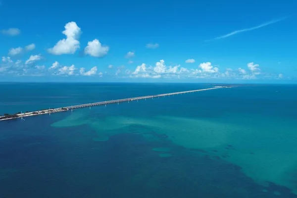 Vista Aérea Del Puente Famou Las Islas Camino Key West — Foto de Stock