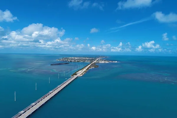 Vue Aérienne Pont Famou Des Îles Sur Chemin Key West — Photo