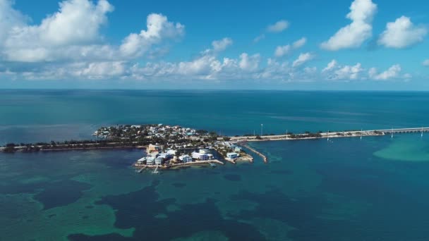 Letecký Pohled Famou Most Ostrovy Cestě Key West Florida Keys — Stock video