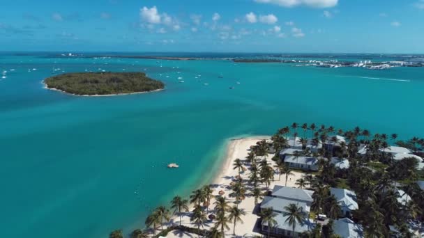 Flygfoto Över Närbelägna Fort Zachary Taylor Key West Florida Usa — Stockvideo