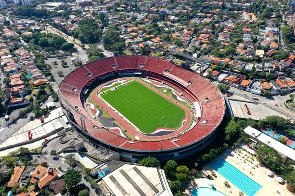 Sao Paulo Sao Paulo Brazylia 2020 Panoramiczny Widok Stadion Cicero — Zdjęcie stockowe