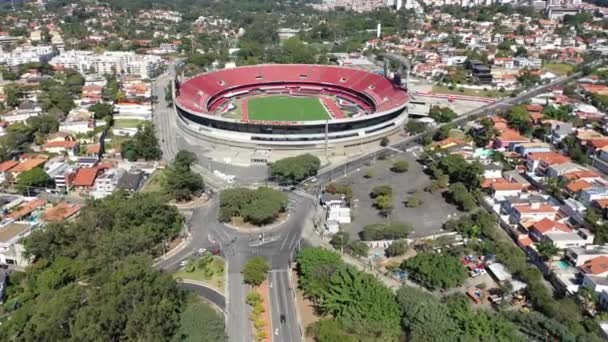 São Paulo São Paulo Brasil 2020 Vista Panorâmica Estádio Cícero — Vídeo de Stock