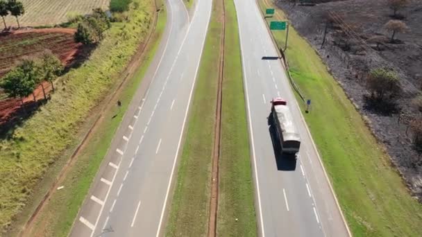 Yakın Tarım Alanının Panoramik Manzarası Harika Manzara — Stok video