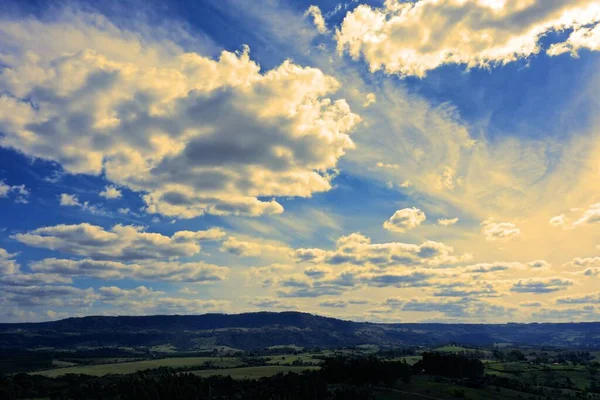 Paisaje Aéreo Escena Rural Gran Paisaje Vida Rural — Foto de Stock