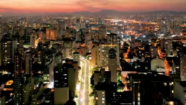 Sunset Lapse City Life Inglês Cena Baixa Vista Aérea Pôr — Vídeo de Stock