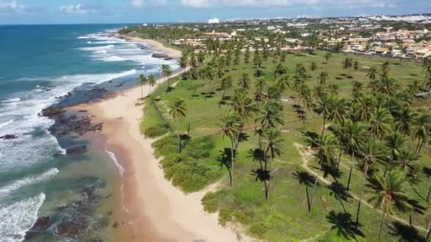 Seascape Pobřežní Pláže Výhled Modré Moře Výhled Pobřežní Pláž Scéna — Stock video