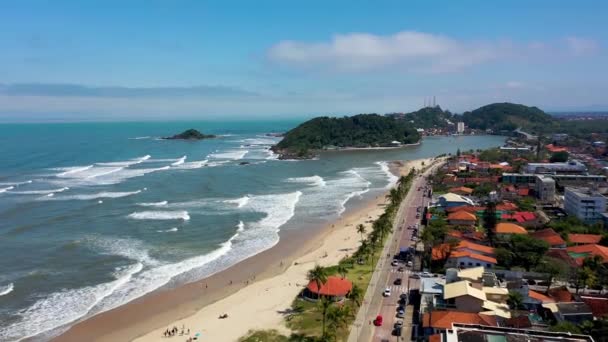 Praia Praia Itanhaem Cidade Costeira São Paulo Brasil Praia Itanhaem — Vídeo de Stock