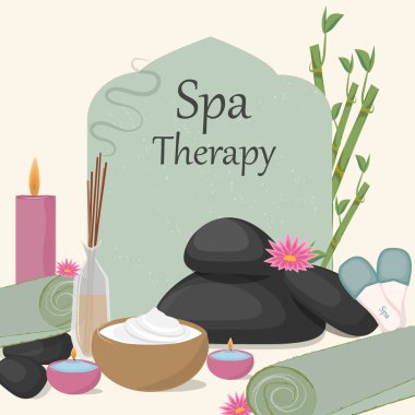 Spa terapisi, Aromaterapi, havlu, yağlar, Masaj. Spa için arka plan .