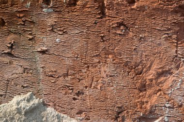 Doku eski Tuğla sert doğrudan güneş ışığı altında yıpranmış