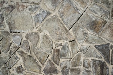 Eski ve Yıpranmış Doğal Taş Karo Duvar