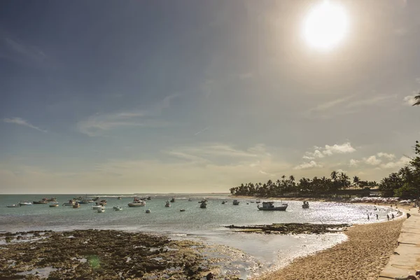 Coral Reef Praia Forte Bahia Brazil Sunset — Stock Photo, Image