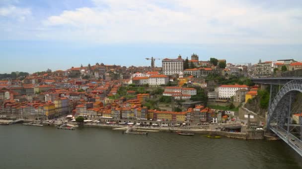 Vista Panorámica Ciudad Oporto Portugal — Vídeo de stock