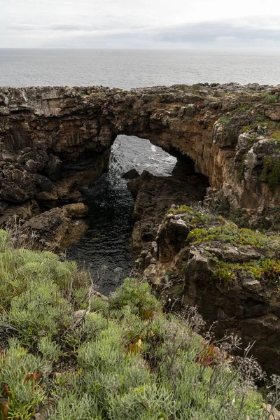 Devil Throat Garganta Diabo Rock Formation Cascais Portugal — Stock Photo, Image