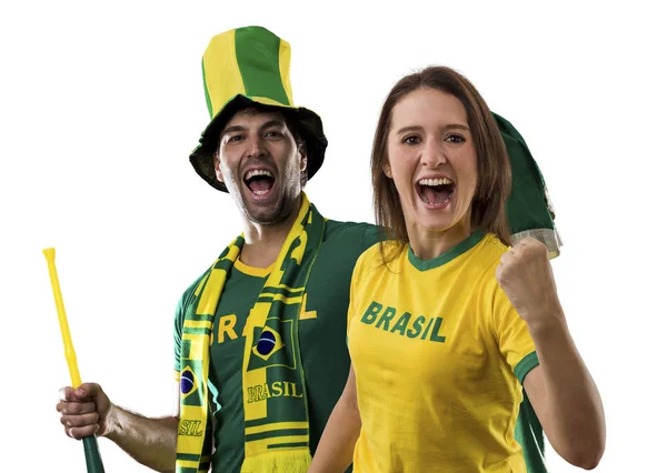Бразильський пари святкують — стокове фото