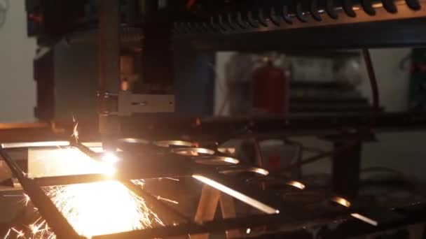 Heavy machine in work — Stock Video