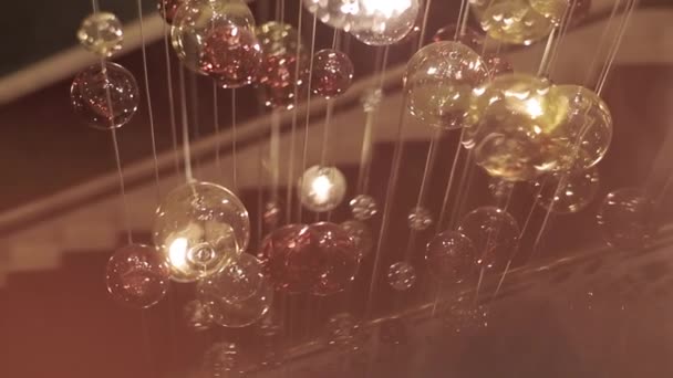 A beautiful precious modern lamp — Stock Video