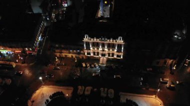 kuşlar göz görünümünden bir şehir çekim