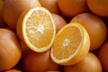 Valencia, İspanya birçok portakal.