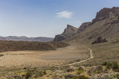 Guajara dağı Teide Milli Parkı'na tırmanın.