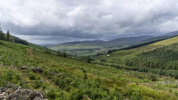 Wicklow way landscape in a cloudy day. — Stock Photo, Image