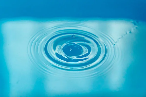 Drop Water Falling Creating Ripples — Stock Photo, Image