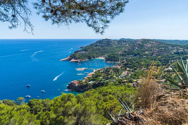 Begur sahilinin tepesinden, Girona, Katalonya, İspanya.