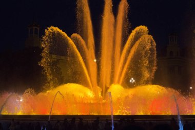 Güzel renk çeşme Barcelon şehir merkezi
