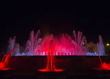 Güzel renk çeşme Barcelon şehir merkezi