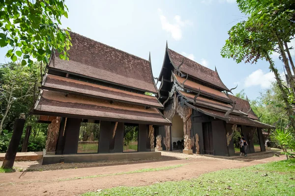 Chiang Rai Thajsko Května 2018 Uvnitř Chůze Přes Baandam Muzeum — Stock fotografie