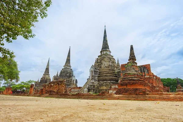 Wat Phrasisanpetch Část Ayutthaya Historický Park Ayutthaya Province Thajsko Stock Obrázky