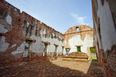 İç Phra Narai Ratchaniwet veya Kral Narai Sarayı. Lopburi, Tayland