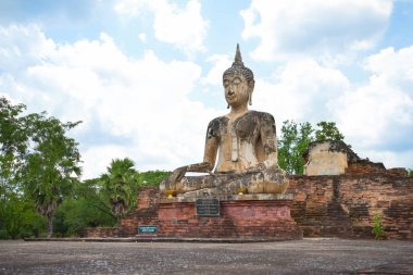 Antik Buda Wat Mae Chon, Sukhothai Eyaleti, Tayland.