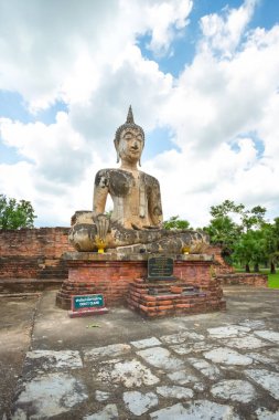 Antik Buda Wat Mae Chon, Sukhothai Eyaleti, Tayland.