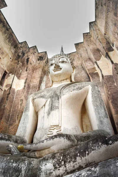 13Th Century Temple Enshrining Largest Buddha Image Sukhothai Thailand Phra — Stock Photo, Image