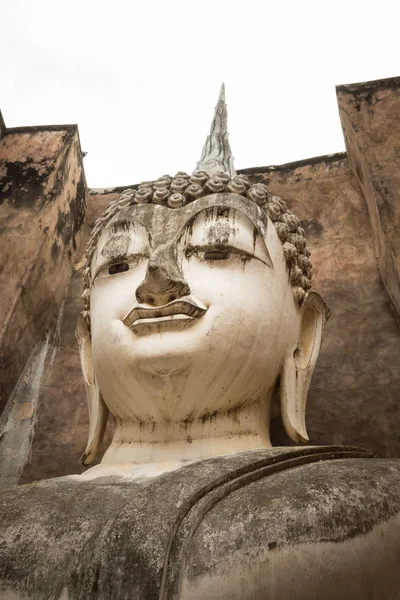 13Th Century Temple Enshrining Largest Buddha Image Sukhothai Thailand Phra — Stock Photo, Image